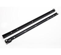 3 Pairs of Drawer Runners Slide SELF Closing Bottom FIX Black 500MM