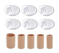 3 Pairs of Flip Flop Toe Pads and 5 Pieces Toe Protectors, Silicone Toe Pads, Anti-Wear Toe Pads, Waterproof Toe Pads, Toe Protectors