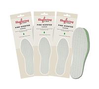 3 Pairs of Green Pine Size 5, Shoe String Pine Scented Comfort Insoles, Designed to Increase air-Flow and Absorb Moisture