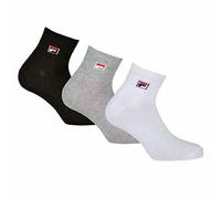 3 Pairs of Men's Low Fila Cotton Stretch Socks with Logo Art F9303