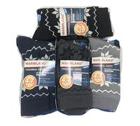 3 PAIRS OF MENS OR LADIES THERMAL EXTREME HOT WINTER WARM THICK SOCKS 4.7 TOG WITH SHERPA FLEECE LINING (4-7 LADIES, DESIGN 52)