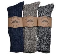 3 Pairs of Mens Thick & Warm Heavyweight Socks One Size: UK Mens Shoe Size 8-11