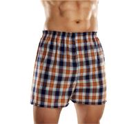 3 Pairs of Mens Traditional Woven Poly Cotton Boxer Shorts with Elasticated Waistband - Available in Sizes Small up to 5XL (X Large)