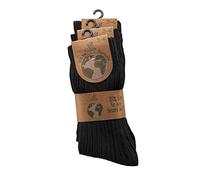 3 pairs of PURE ORGANIC COTTON Winter Socks, for Men & Women, Super Soft, Breathable, Premium Comfort, 100% NATURAL BIO COTTON, Seamless toe, Hypoallergenic & Anti-Odor. Black, White (2-5, Black)