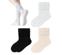 3 Pairs Of Stockings, Thermal Socks, Knitted Women’S Socks, Simple Design Socks, Elastic Women’S Socks