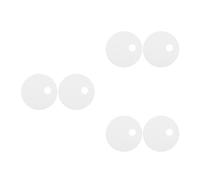 3 Pairs Plastic Toilet Seat Bolt Cover Caps, Round 60mm Hidden | Wear-resistant Decorative Fit, Easy Installation, for Public Places and Homes, Versatile Use