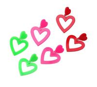 3 Pairs Practical Sturdy Acrylic Heart And Teardrop Earrings Portable Jewelry Special Gifts For Sister Or Friend Acrylic Heart Earrings