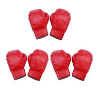 3 Pairs Professional Kickboxing Boxing Gloves | PU Sponge Build, Breathable Mesh Lining with Air Holes, Wraparound Wrist Strap for Adults and Fitness Enthusiasts