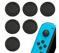 3 Pairs Replacement Button Caps for Switch Joycon, switch thumb grips Silicone Protective Accessories for Joystick Caps 3D Grips (Black)