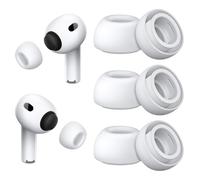 3 Pairs Replacement Ear Tips Compatible with AirPods Pro 3(2025), Soft Silicone Ear Tips for AirPods Pro 3, Add Foam Microparticle filling layer, Built-in Dust Guard Screen(Medium)