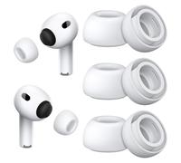 3 Pairs Replacement Ear Tips Compatible with AirPods Pro 3(2025), Soft Silicone Ear Tips for AirPods Pro 3, Add Foam Microparticle filling layer, Built-in Dust Guard Screen (Large)