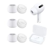 [3 Pairs] Replacement Ear Tips for AirPods Pro & AirPods Pro 2, Silicone Ear Buds with Noise Reduction Hole, Soft Anti Slip Ear Tips Buds with Portable Storage Box (Sizes M)