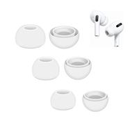 3 Pairs Replacement Ear Tips for Airpods Pro and Airpods Pro 2nd Generation with Noise Reduction Hole,Hole Silicone Ear Tips for Airpods Pro(SML, White)