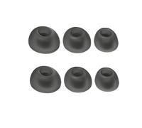 3 Pairs Replacement Ear Tips for JBL Live Pro 2/Live Free 2, Earbud Covers Silicone Earcups Ear Caps Bluetooth Headset Accessory (Black)