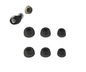 3 Pairs Replacement Eartips for Jabra Elite 75t/65t/Active/Sport Evolve - Silicone Earmuffs S/M/L Sizes (1.38+1.23+1.02cm), Soft Comfortable Custom Fit Earplugs for Jabra Wireless Earbuds