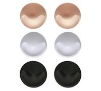 3 Pairs Round Bra Inserts Pads Removable Washable Bra Cups Inserts Invisible Bra Push Up Pad for Bikini Swimsuit Yoga Sports Bra