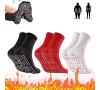 3 Pairs Self Heating Socks - Men Women Winter Thermal Heated Socks, Anti-Freezing Breathable Unisex Foot Warmers, Mix Color, For Outdoor Sports Hiking Ski Walking Xmas Gifts