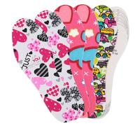 3 Pairs Shoe Insoles for Kids, Memory Sponge Shoe Inserts Trim to Fit Inserts, Replacement Multi-Colored Cushioning Insoles for Children and Toddler Spring Summer