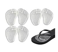 3 Pairs Silicone Butterfly Pattern Thong Sandals Forefoot Cushion Inserts Self-Adhesive Forefoot Pads Gel Ball of Foot Grip Pads Non Slip Toe Guards Cushions for Women Men