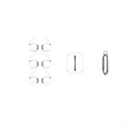 3 Pairs Silicone Ear Hooks for AirPods Pro Gen 1 - Anti-Slip Sport Covers with Storage Pouch(White)