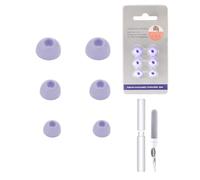 3 Pairs Silicone Ear Tips for Anker Soundcore Liberty 4 NC，daunke Replacement Ear Tips，3 Different Size (S/M/L)，soft and comfortable，for In-Ear Headphones，Purple
