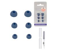 3 Pairs Silicone Ear Tips for Anker Soundcore Liberty 4 NC，daunke Replacement Ear Tips，3 Different Size (S/M/L)，soft and comfortable，for In-Ear Headphones，Blue