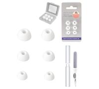 3 Pairs Silicone Ear Tips for Anker Soundcore Liberty 4 NC，daunke Replacement Earbuds，3 Different Size (S/M/L)，soft and comfortable，for In-Ear Headphones，White