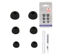 3 Pairs Silicone Ear Tips for Xiaomi Redmi Buds 6 Pro，daunke Replacement Ear Tips，3 Different Size (S/M/L)，soft and comfortable，for In-Ear Headphones，Black