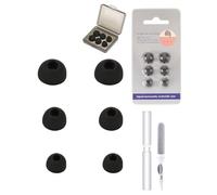 3 Pairs Silicone Earbuds for Beats Studio Buds + ，daunke Replacement Earbuds，3 Different Size (S/M/L)，soft and comfortable，for In-Ear Headphones，Black