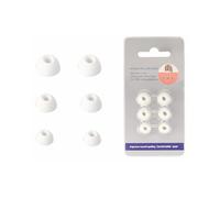 3 Pairs Silicone Earbuds for Sennheiser CX200TW1C-SPORT,daunke Replacement Earbuds,3 Different Size (S/M/L),soft and comfortable,for In-Ear Headphones,White