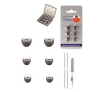 3 Pairs Silicone Earbuds for Sony WF-1000XM5/1000XM4/1000XM3，daunke Replacement Earbuds，3 Different Size (S/M/L)，soft and comfortable，for In-Ear Headphones，Transparent Black