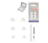 3 Pairs Silicone Earbuds for Sony WF-1000XM5/1000XM4/1000XM3，daunke Replacement Earbuds，3 Different Size (S/M/L)，soft and comfortable，for In-Ear Headphones，Transparent White