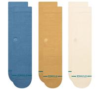 3 Pairs Stance Casual Shelter Crew Socks Cream/Blue Men’s Size Large ( 9-13 )