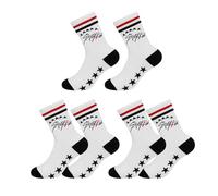 3 Pairs Stray Merch Kpop Style Socks - SKZ White with Star Pattern - Stay Design Inspired by Skz Look - Unisex Cotton Socks for Fans