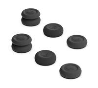 3 Pairs Thumbstick Grip Caps Cover For Ally Joystick Skidproof Silicone Protector Cover Controller Sticks Joystick Protection Attachments Soft Game Console Joystick Thumb Grip (black)