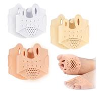 3 Pairs Toe Separator,Double Hole Hallux Valgus Toe Separator,Toe Stretcher for Overlapping Toes to Relax Toes,Toe Straighteners Toe Support,Toe Straightener & Spacer for Women & Men