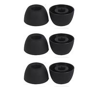 3 Pairs Ultra Comfort Ear Tips for Galaxy Buds2 Pro Earplugs Replacement, Silicone Eartips with Dust Net for Samsung Galaxy Buds2 Pro/SM-R510 Headphone Earplug Set- Black