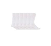 3 Pairs White Ladies Gentle Grip Easy Fit Loose Top Honey Comb Non elastic Cotton Socks Size 4-8 UK, 37-42 EUR (White)