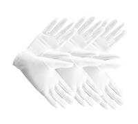 3 Pairs White Spandex Jewelry Etiquette Gloves Stretchy Breathable