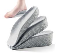 3 Pairs Women Height Increase Insoles 1.5cm/2.5cm/3.5cm Lift - Comfortable & Invisible Shoe Inserts with Shock Absorption for Discreet Elevation