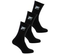 3 Pairs Women's Fila Short Tennis Socks In Cotton Terry With Logo Art F9000