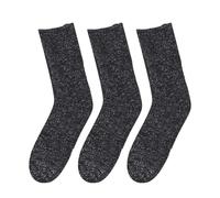 3 Pairs Women's Sparkly Socks Pack, Glitter Lurex Ankle Socks in Multi-color Assortment, Shiny Metallic Ribbed Short Socks for Casual Wear, Retro Style Crew Sock