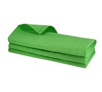 3 Pale Green Pique Waffle Tea Towel Made From 100% Cotton/Apple Green Kitchen Towels/Cleaning Cloth/Towel/Tea Towels/Catering Quality/Green