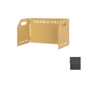 3-Panel Foldable Windshield 45x35cm Heat Resistant(Khaki)