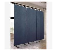 3 Panel Freestanding Acoustic Room Divider, PET Polyester Soundproof Room Screen Folding Privacy Divider Portable Partition Divider For Room Separation, Freestanding Room Partitions(Blue)