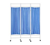 3-Panel Mobile Medical Privacy Screen, Adult Foldable Room Divider, 6-Foot High Temporary Fence For Clinic/Patient/Exam Rooms(Color-4)