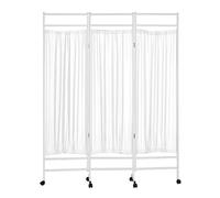 3-Panel Mobile Medical Privacy Screen, Adult Foldable Room Divider, 6-Foot High Temporary Fence For Clinic/Patient/Exam Rooms(Color-2)