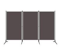 vidaXL 3-panel Room Divider Anthracite 260X180cm, Grey