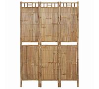 3-Panel Room Divider Bamboo 120x180 cm