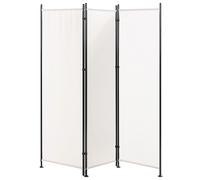 3 Panel Room Divider NARNI White 160 cm 170 cm